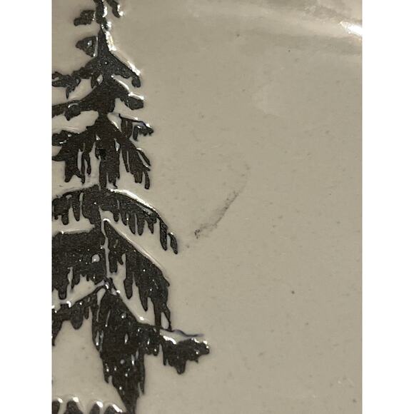 Hearth & Hand Magnolia Plate Appetizer  Stoneware With Pine Tree Replacement - Picture 5 of 5